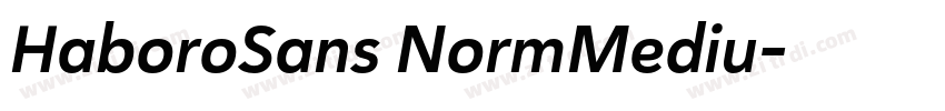 HaboroSans NormMediu字体转换